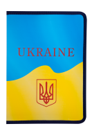 Папка на молнии A4, UKRAINE, ARABESKI, желтая